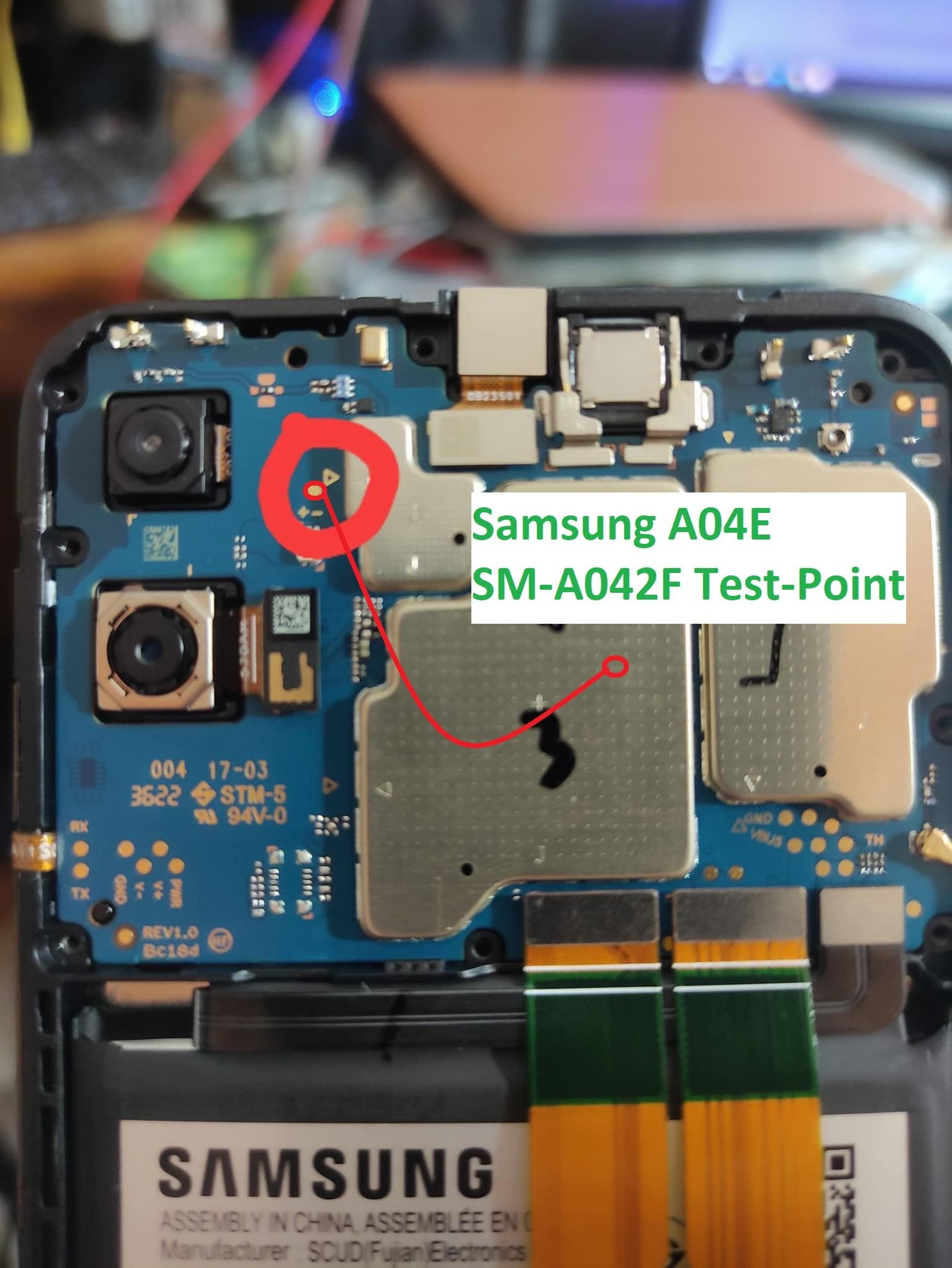 Samsung Galaxy A04e Test Point / EDL Point